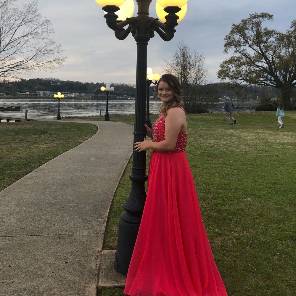 Size 16 Red Prom Dress (tailored in waist)